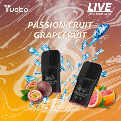 Yuoto Live Passionfruit Grapefruit 600