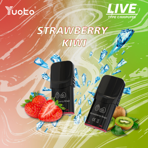 Yuoto Live Pod Strawberry Kiwi 600