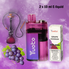 Yuoto Zero/2x10ml/ Grape Hookan 12000 !