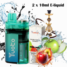 Yuoto Zero/2x10ml/ Apple Hookan 12000 !